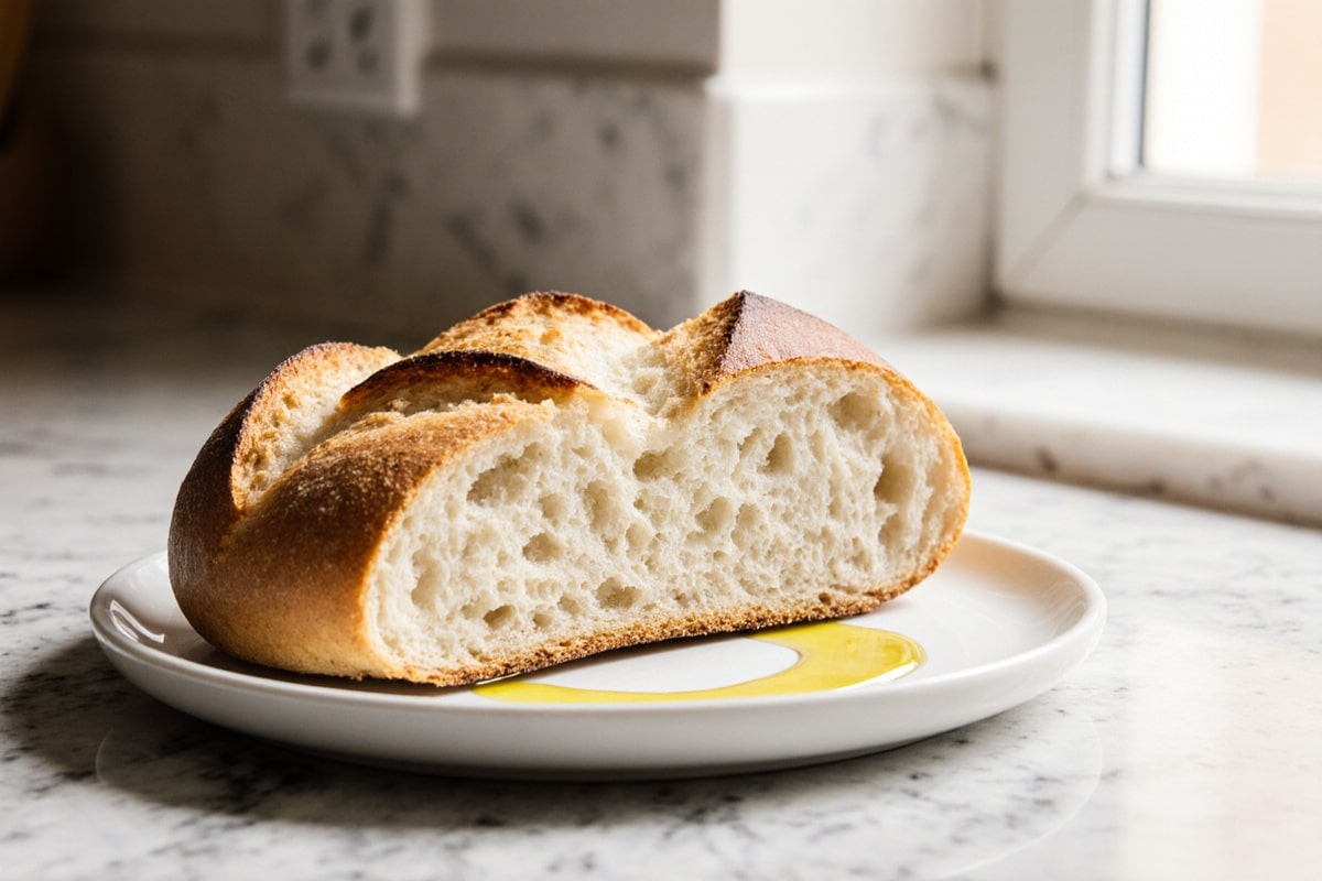 ciabatta z air fryer chrupiąco podawane