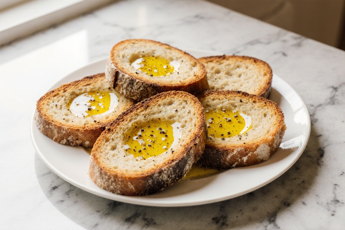 grzanki z czerstwej bulki w air fryer