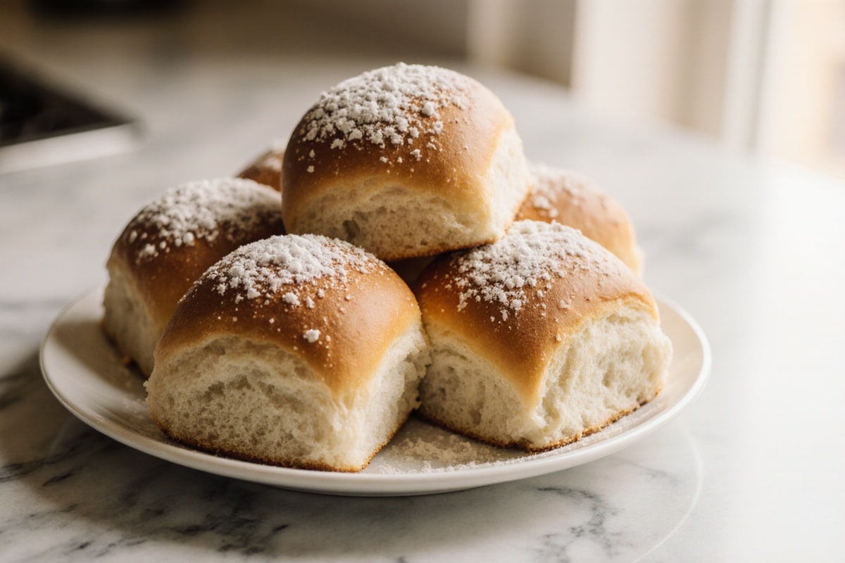 kajzerki z air fryer chrupiąco podawane