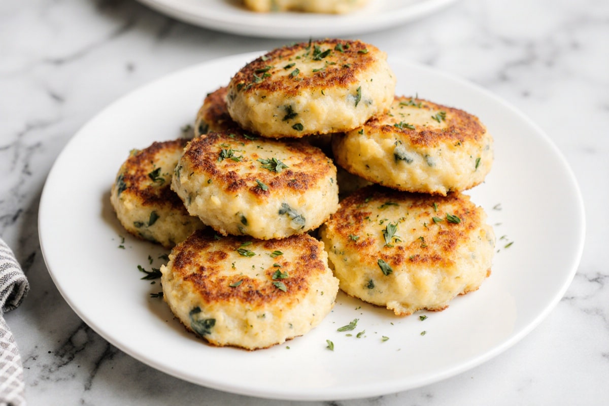 kotlety serowo ziemniaczane z air fryer chrupiąco podawane