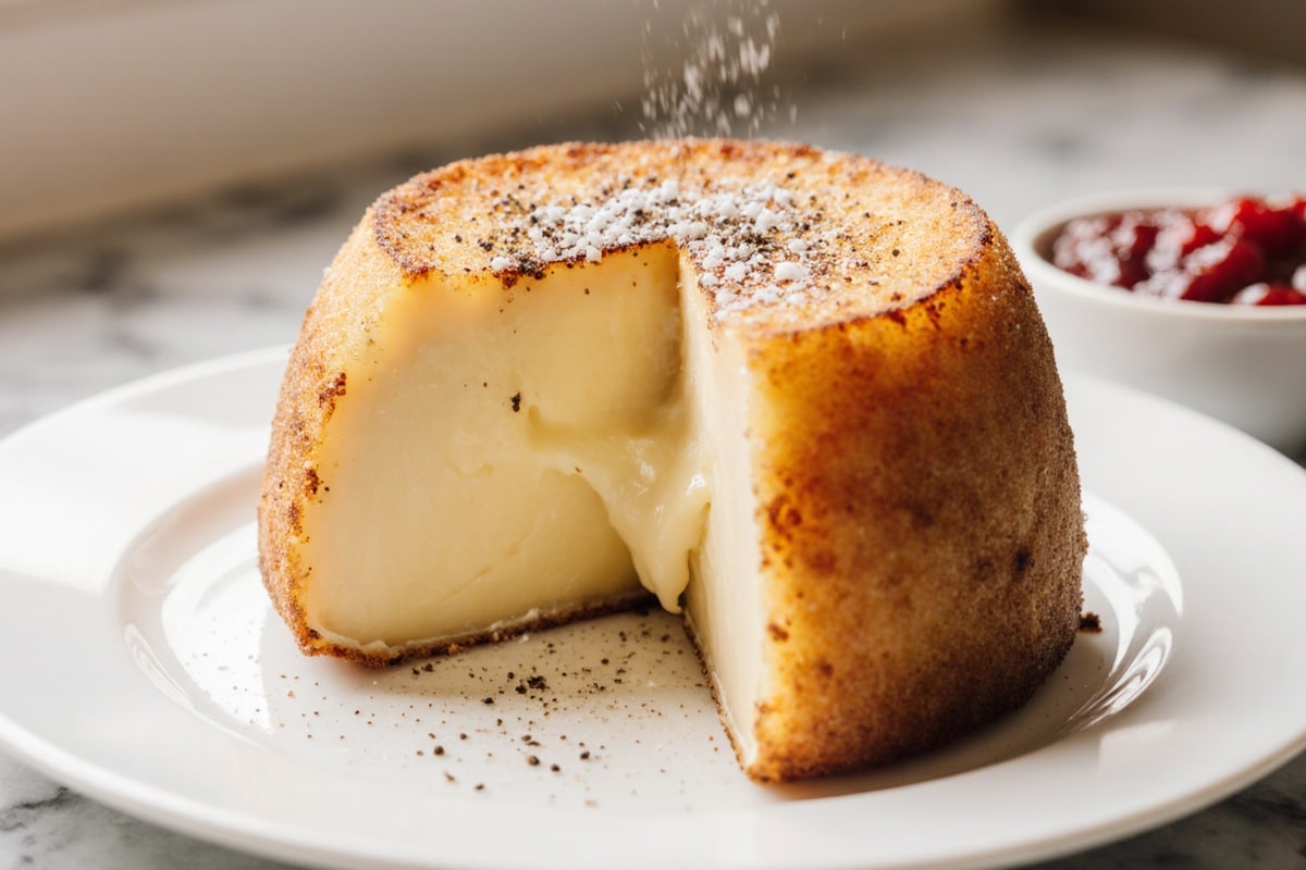 panierowany camembert z air fryer