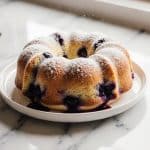 placek z borowkami z air fryer