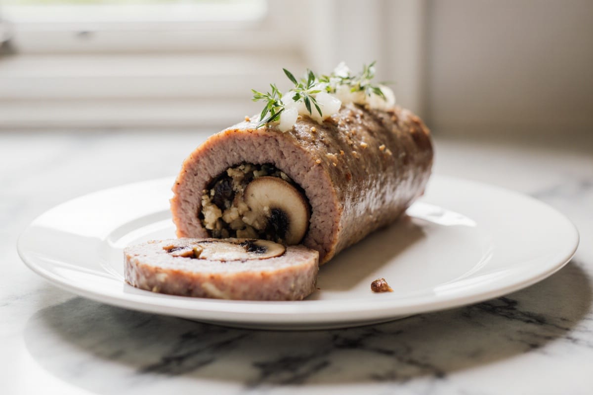 rolada z pieczarkami z air fryer