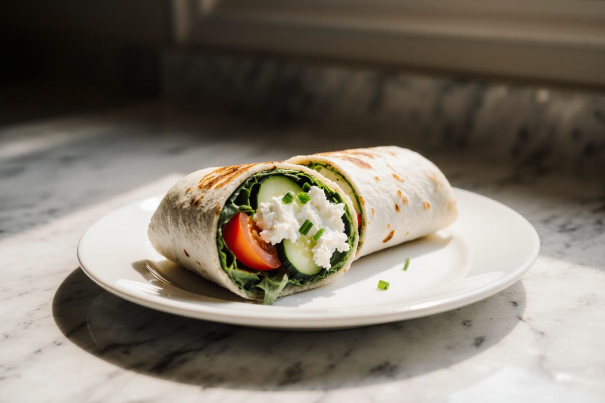 wrap z serka wiejskiego w air fryer