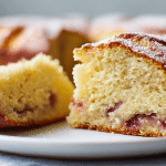 ciasto ze sliwkami z air fryer na talerzu