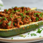 Cukinie faszerowana miesem mielonym w air fryer - pyszna propozycja na obiad