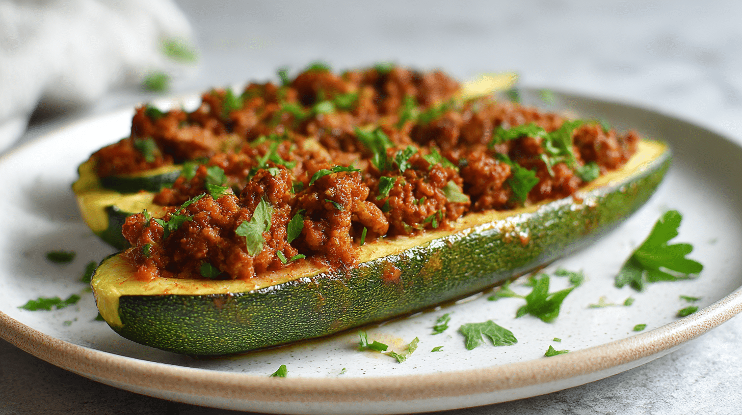 Cukinie faszerowana miesem mielonym w air fryer - pyszna propozycja na obiad
