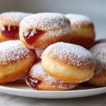 paczki z air fryer świeżo zrobione na talerzu