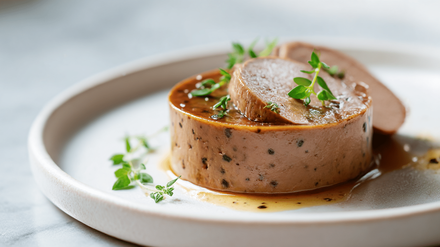 krojenie pasztetu drobiowego z air fryer w kuchni