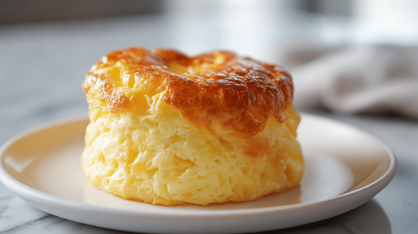 Suflet jajeczny z air fryer w apetycznej prezentacji