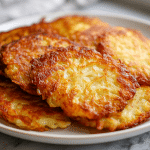 pyszne airfryer placki ziemniaczane na talerzu