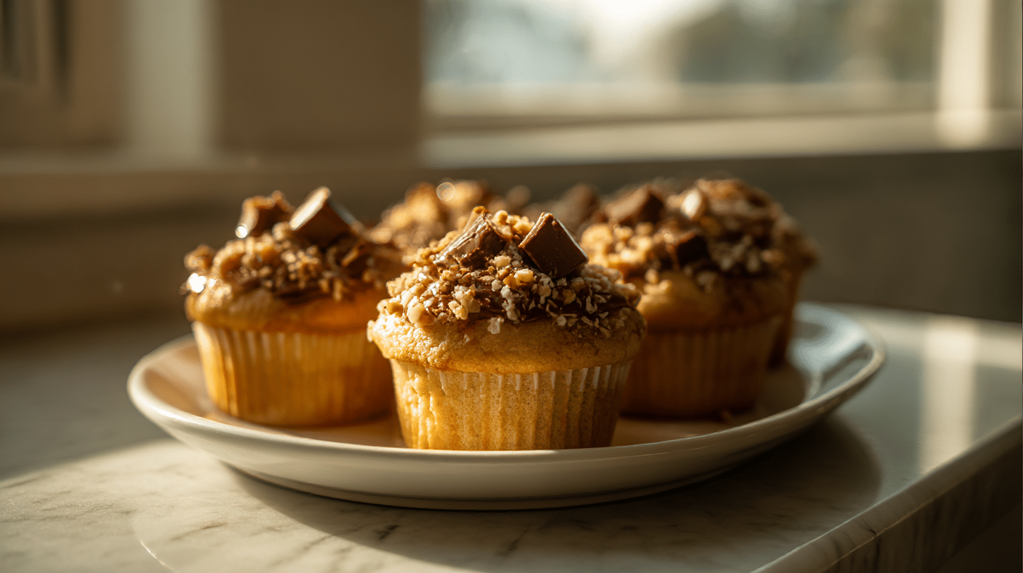 Babeczki z airfryer z owocami i serem