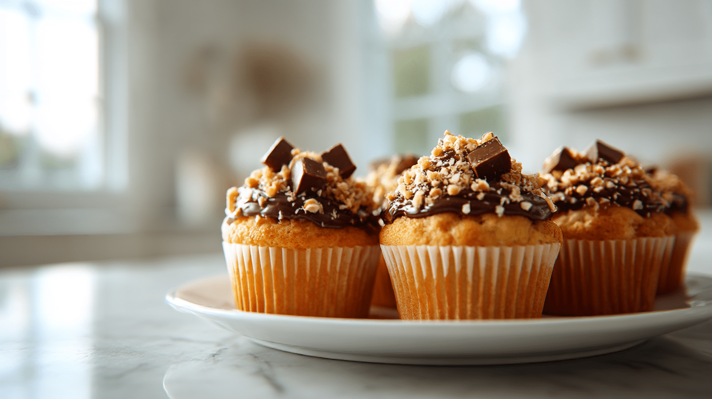 Babeczki z airfryer z czekoladowym wkładem