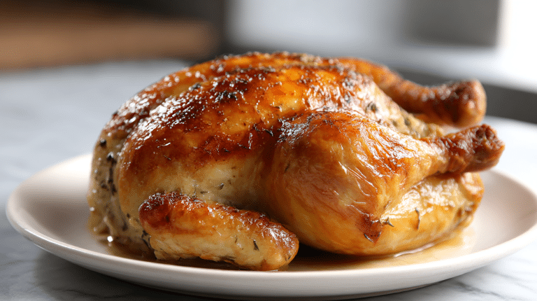 cały kurczak z airfryer podany z dodatkami