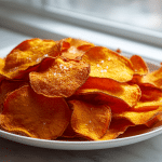 chipsy z batatów w air fryer na złoty kolor