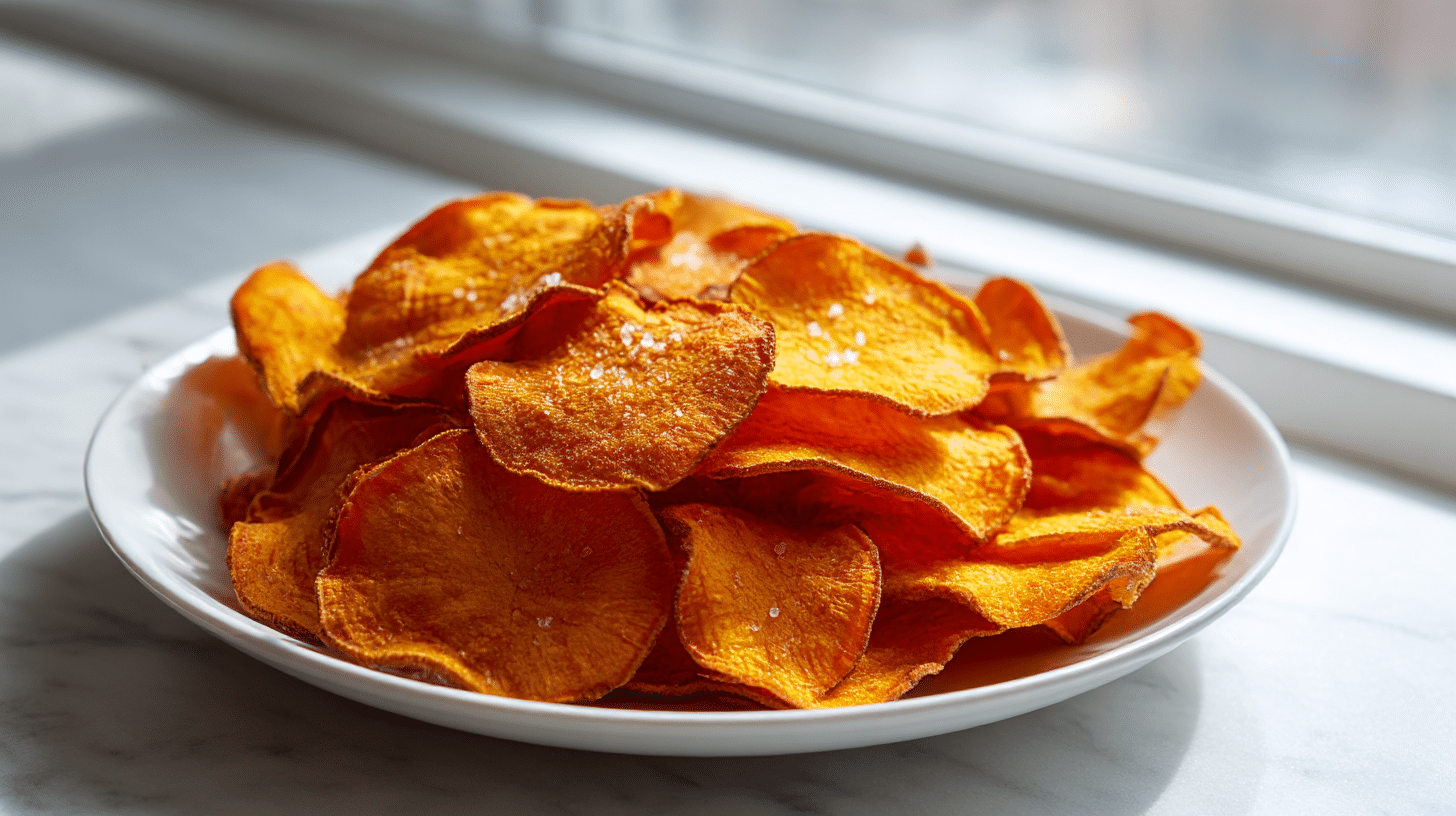 chipsy z batatów w air fryer na złoty kolor