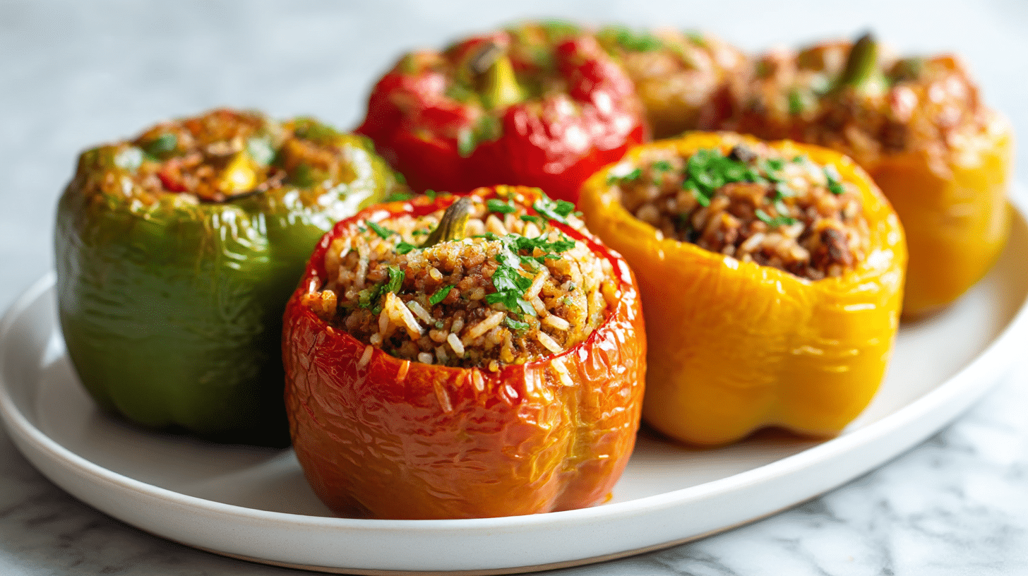 Faszerowana papryka z air fryer, szybkie i smaczne danie