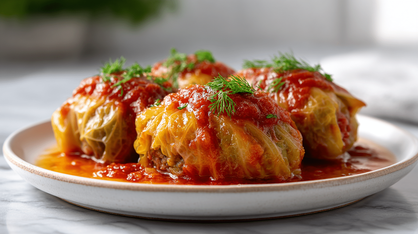 golabki bez zawijania z air fryer w apetycznym ujęciu