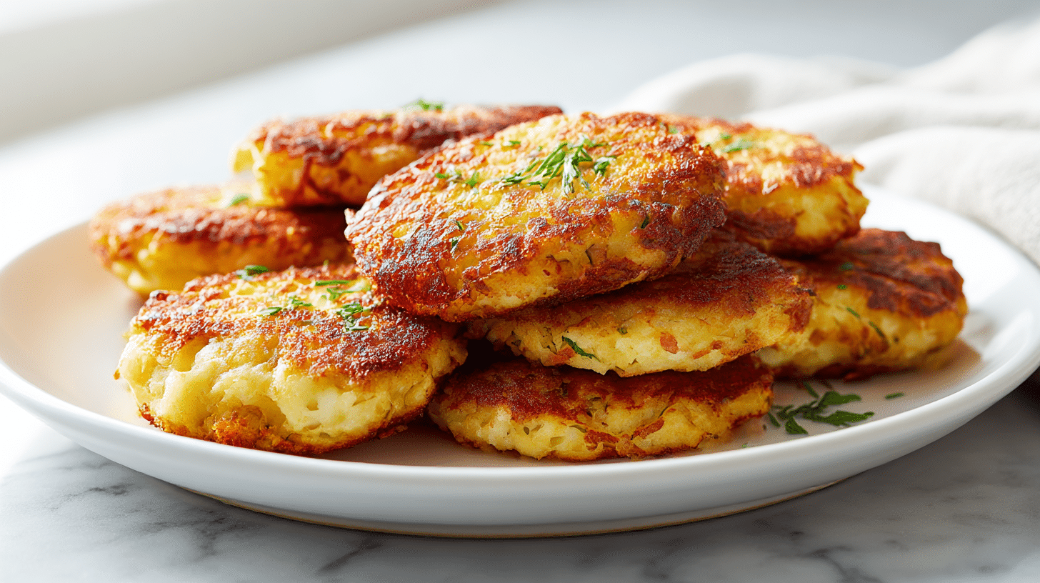 Kotlety ruskie z air fryer w apetycznym wydaniu.