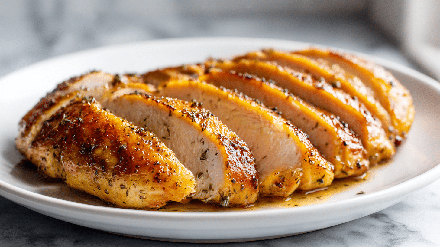 Kurczak airfryer przygotowany z aromatycznymi przyprawami.