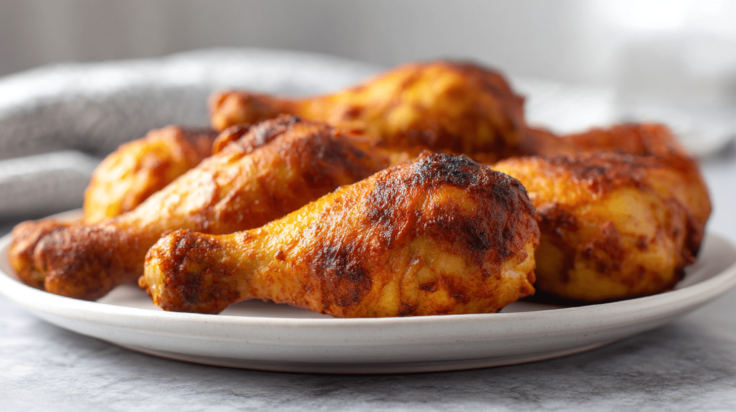 kurczaka tandoori z air fryer na ładnej paterze