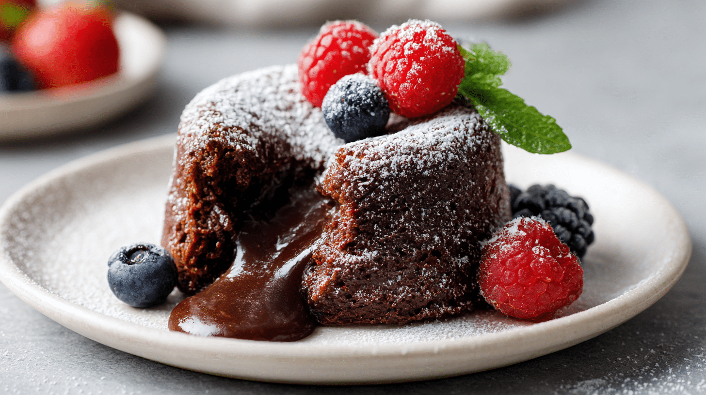 Łatwy lava cake z air fryer