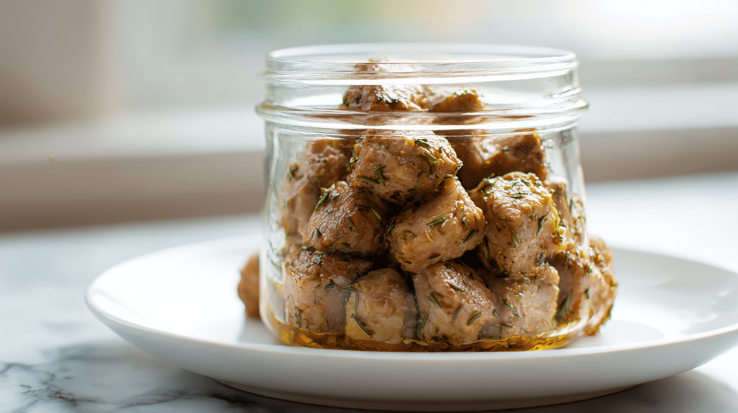 mieso w sloiku z air fryer wygląda apetycznie i zachęcająco