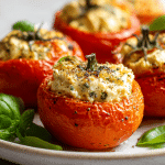 Pyszne nadziewane pomidory z air fryer w apetycznej prezentacji