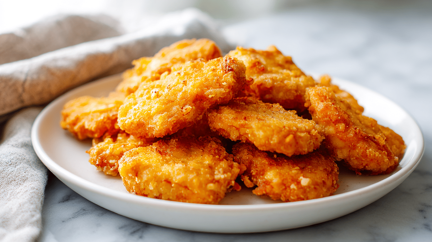 Rodzina cieszy się nuggetsy airfryer