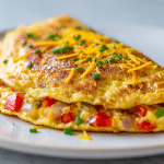 pyszny omlet z air fryer przygotowany idealnie
