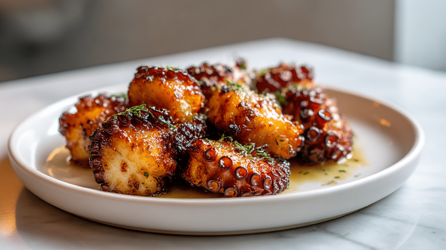 Osmiornice z air fryer w eleganckim podaniu