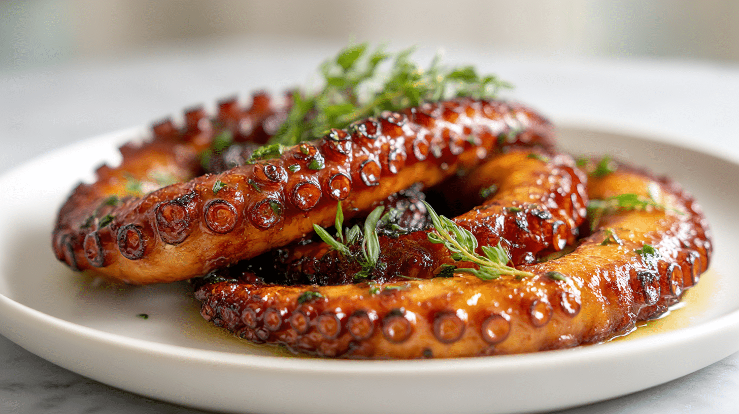 Przygotowanie osmiornic z air fryer w kuchni