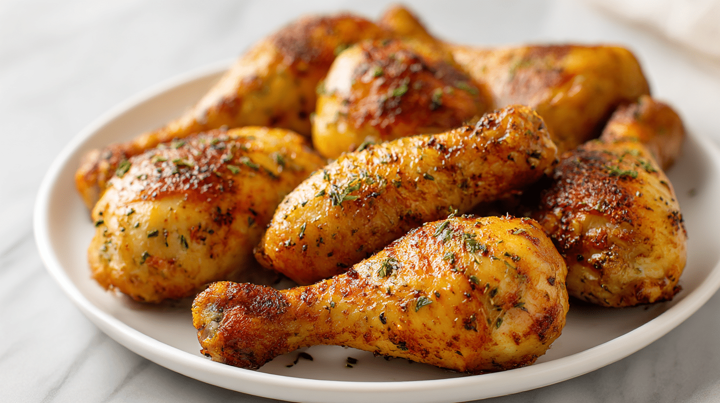 soczyste pałki z kurczaka airfryer z dodatkami