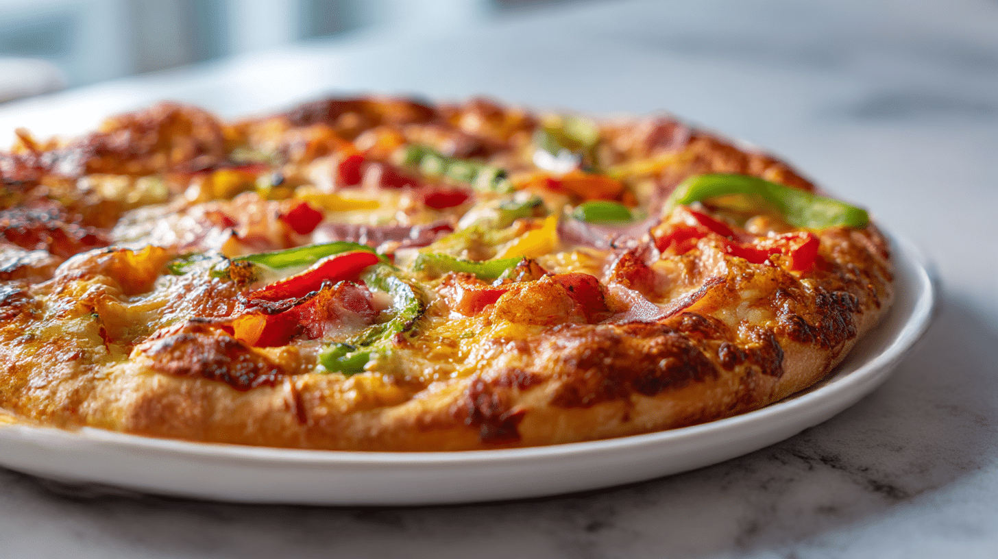 szybka i łatwa pizza airfryer z chrupiącym spodem