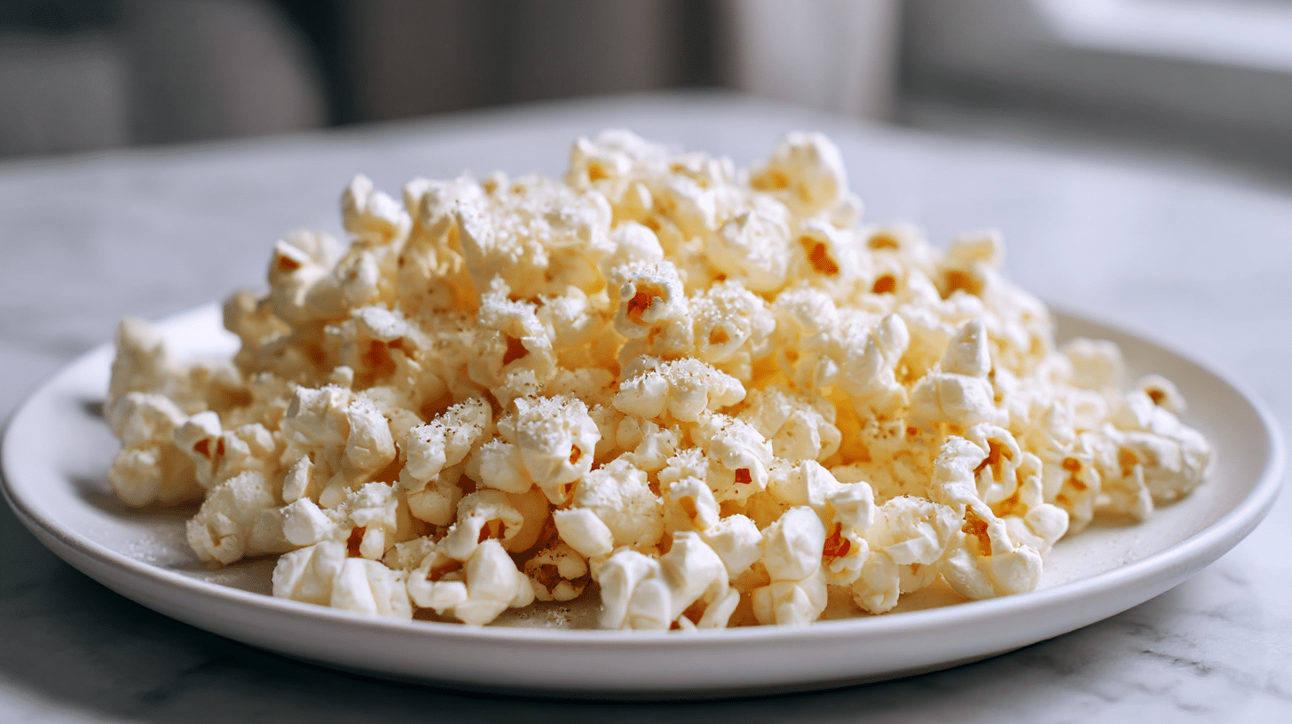 popcorn z air fryera w towarzystwie sosu