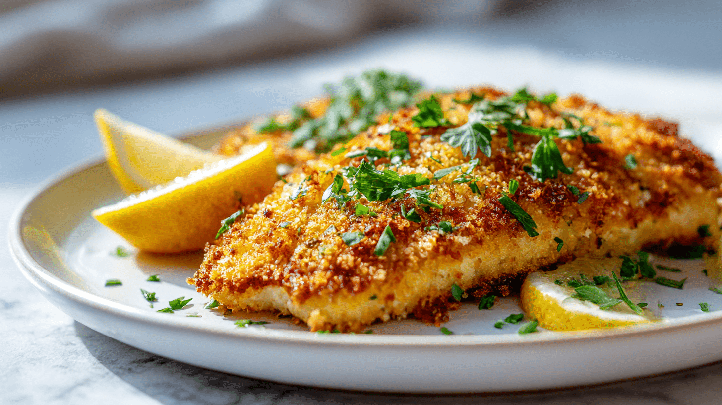 rybe z frytkownicy beztluszczowej ozdobione ziołami