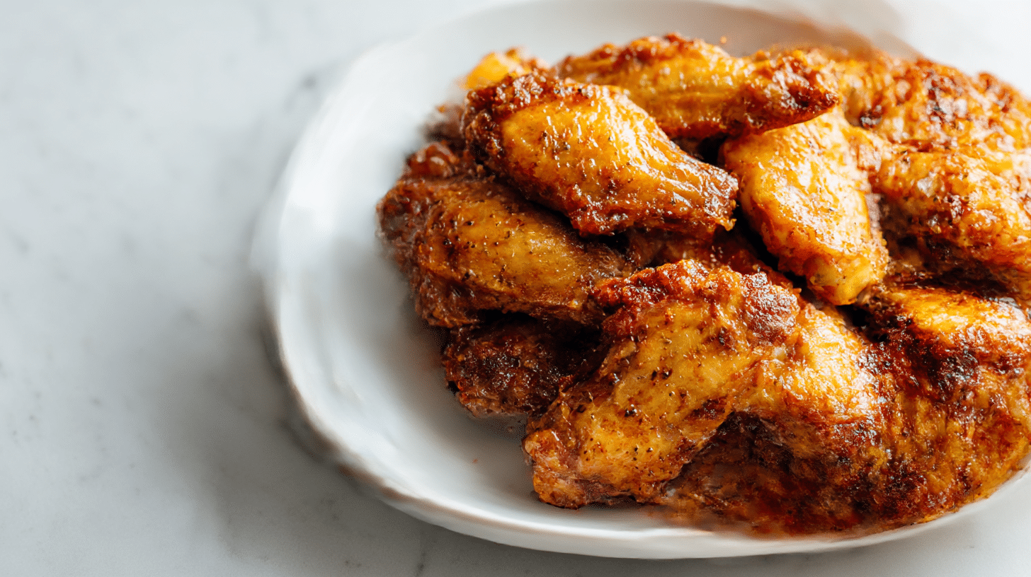 Skrzydełka airfryer gotowe do podania