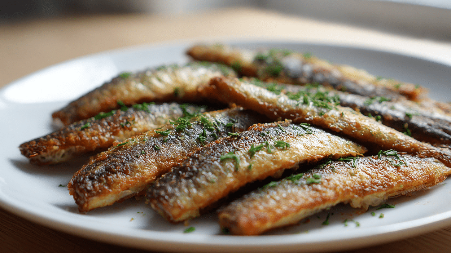 sledzie pieczone w air fryer z dodatkiem cytryny