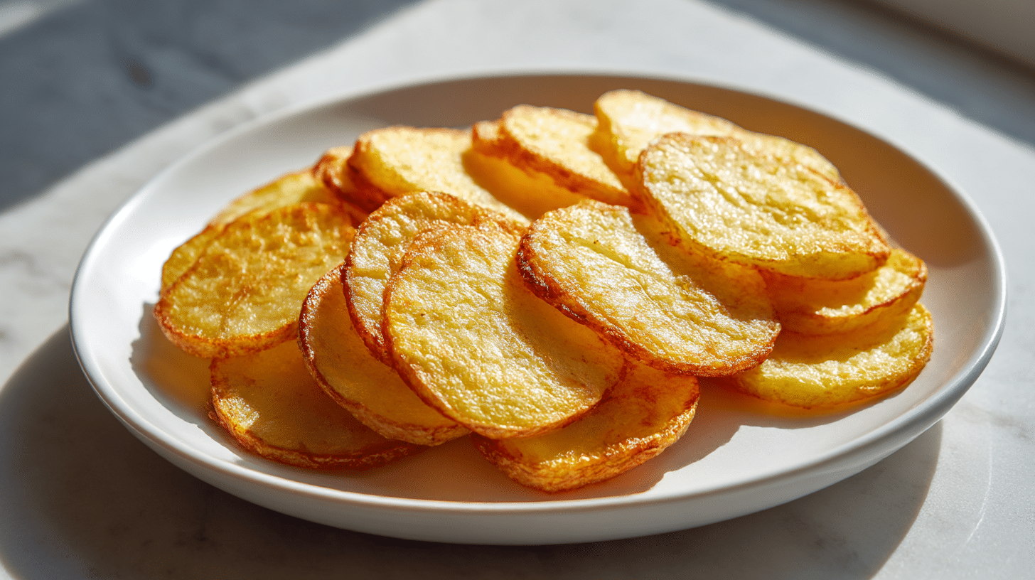 talarki z ziemniakow z air fryer na talerzu