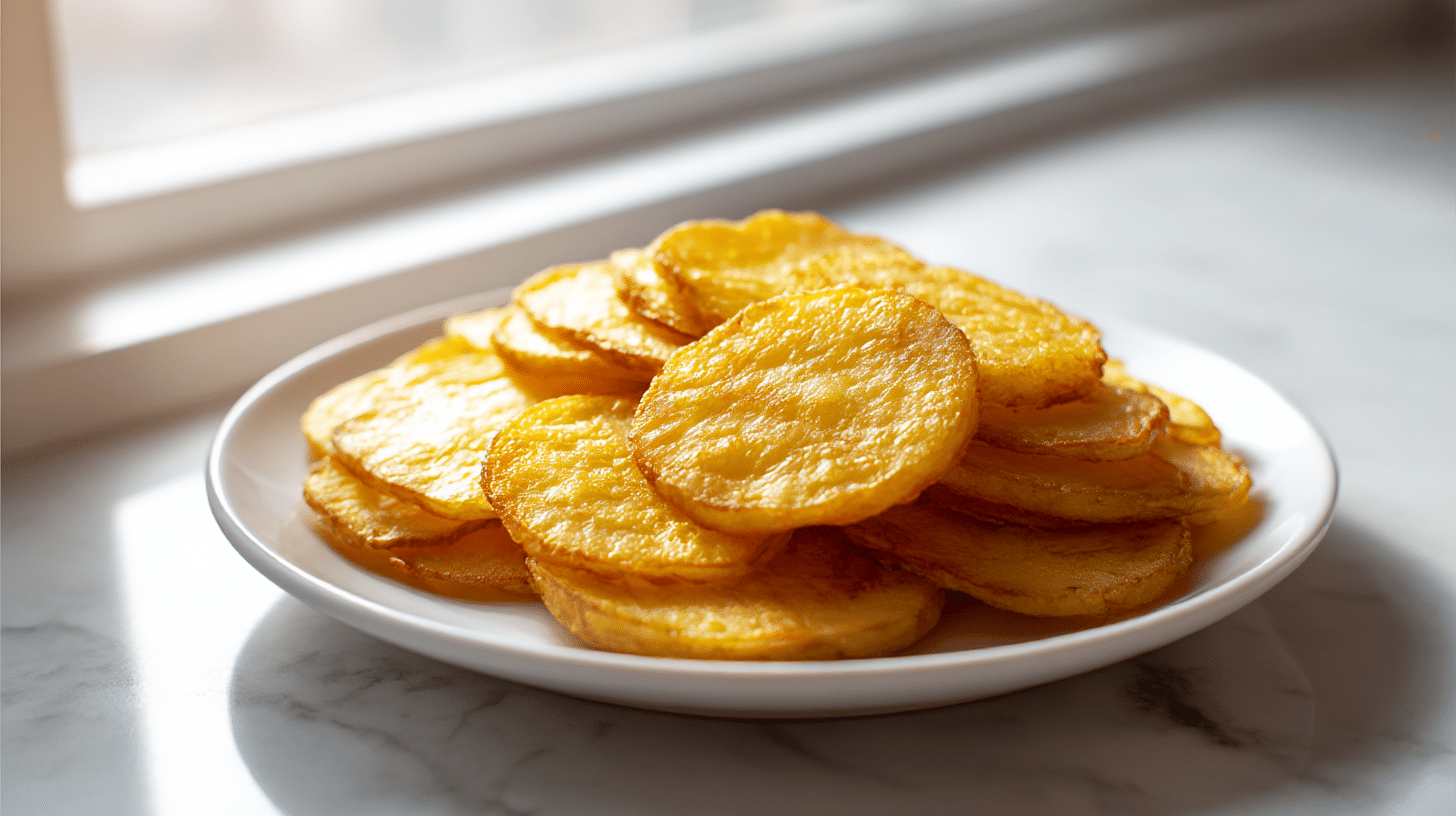 talarki z ziemniakow z air fryer na stole