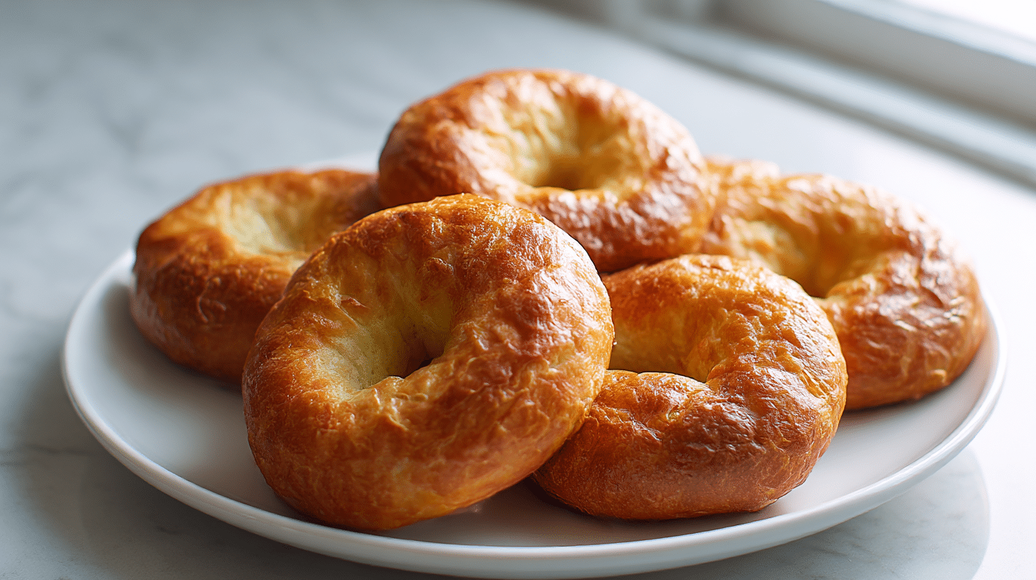Szybkie bajgle z jogurtu greckiego air fryer, wyjątkowe w smaku.