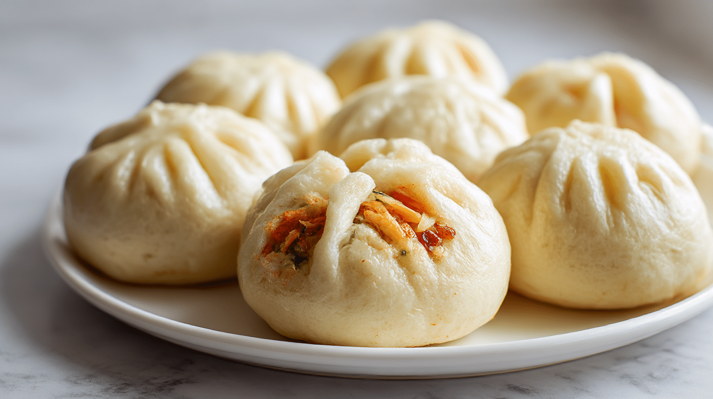 bulki na parze z airfryer z dodatkami