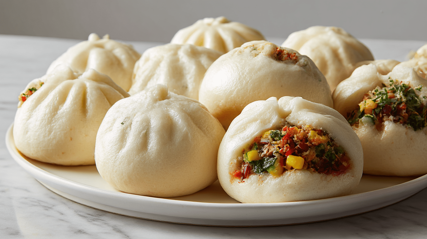 bulki na parze z airfryer podczas gotowania