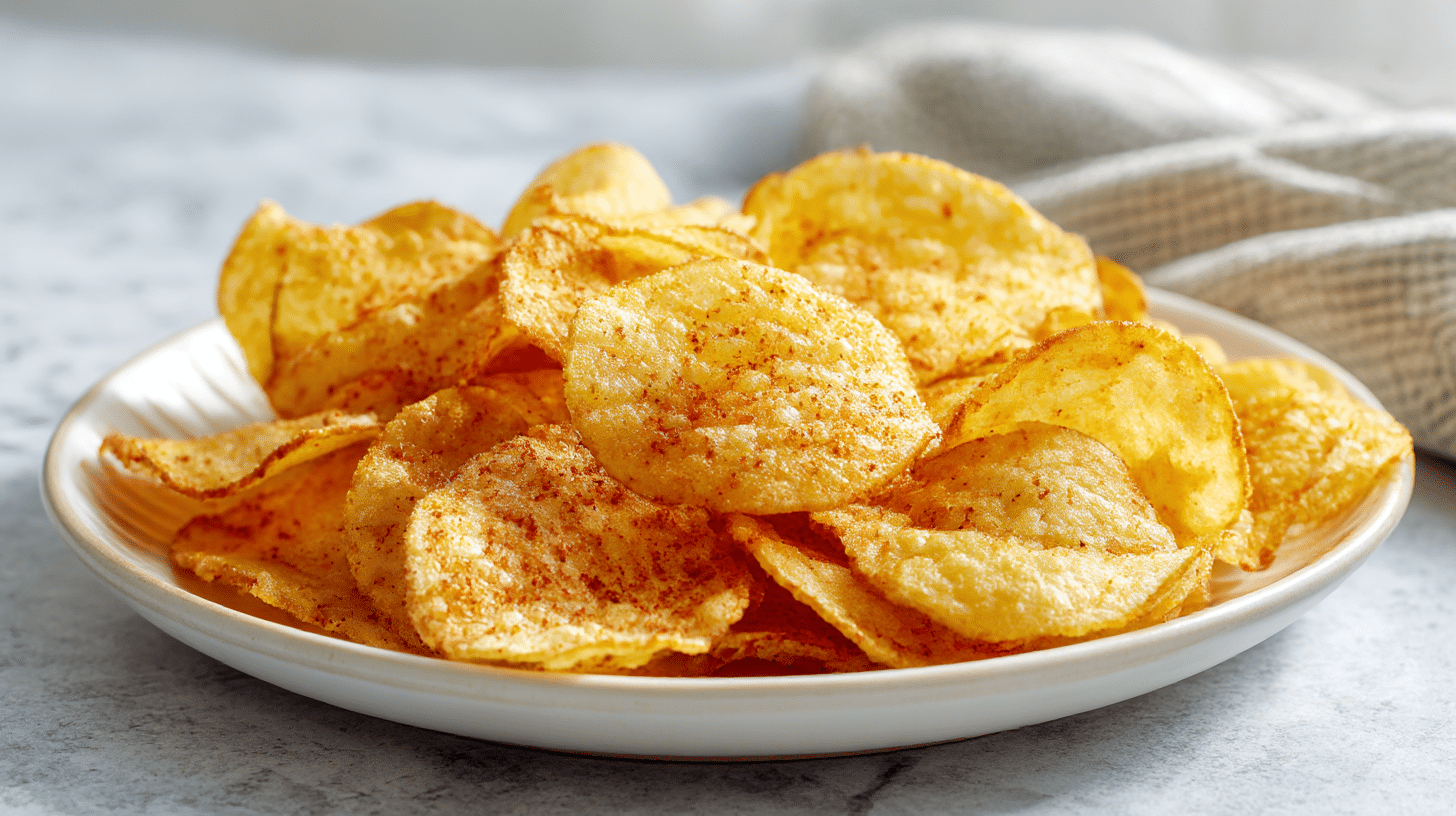 chipsy z airfryera z dodatkiem ziół