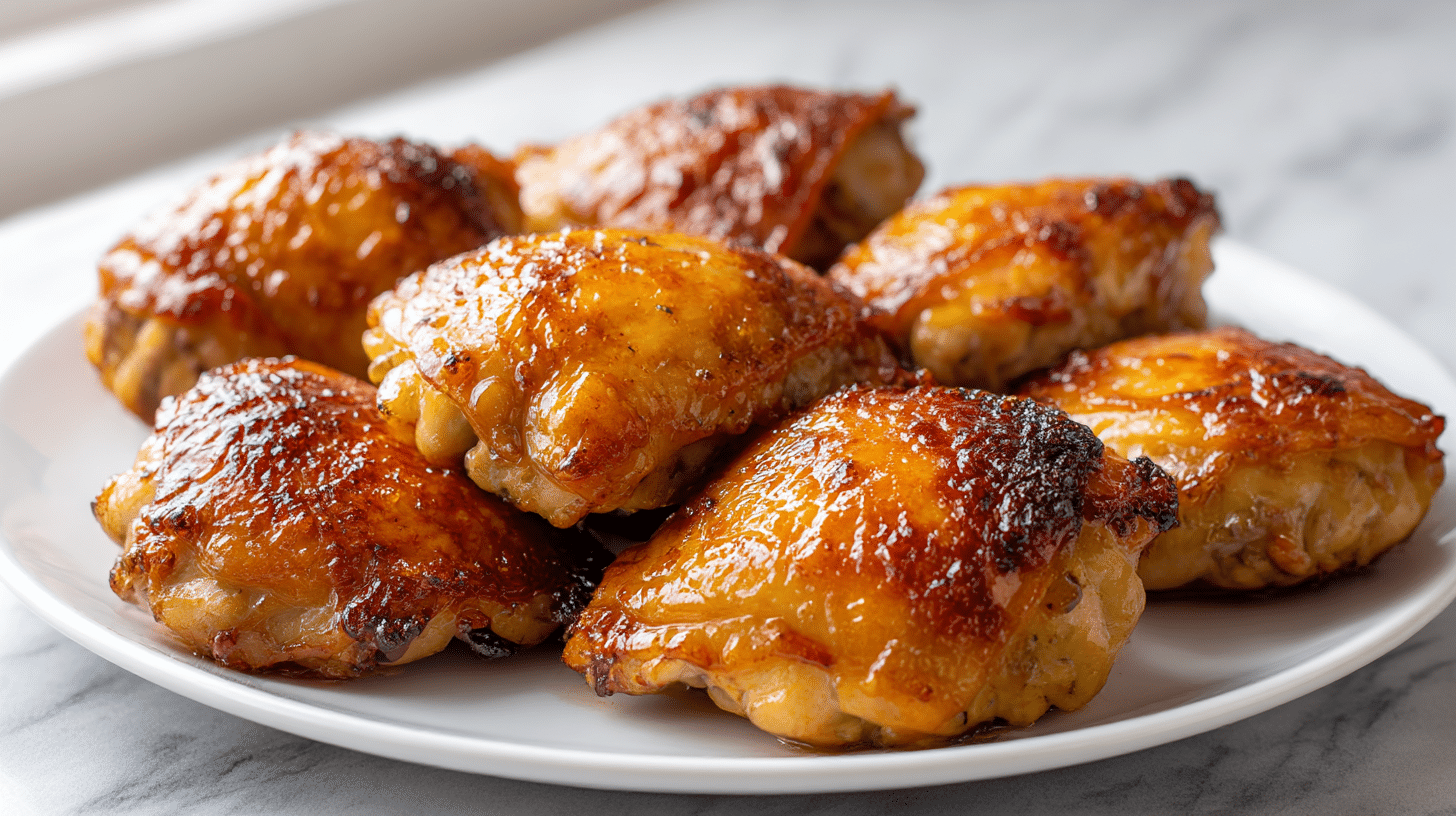 chrupiące udka z kurczaka z airfryer w akcji