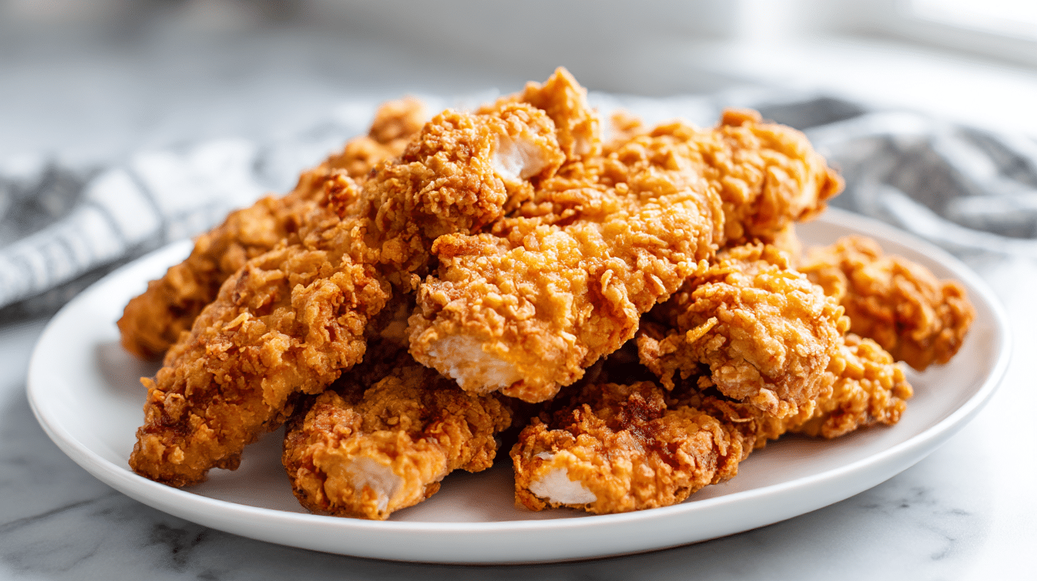 Chrupiący kurczak z airfryer z dodatkami