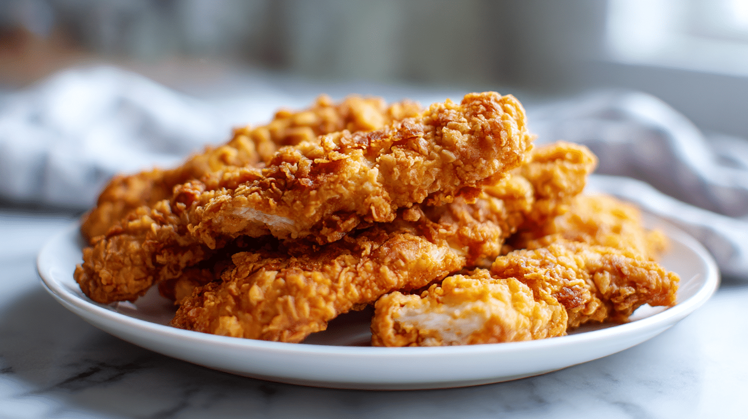 Chrupiący kurczak z airfryer gotowy do podania