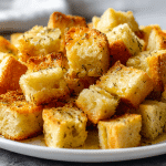 Czerstwa bulka air fryer na talerzu
