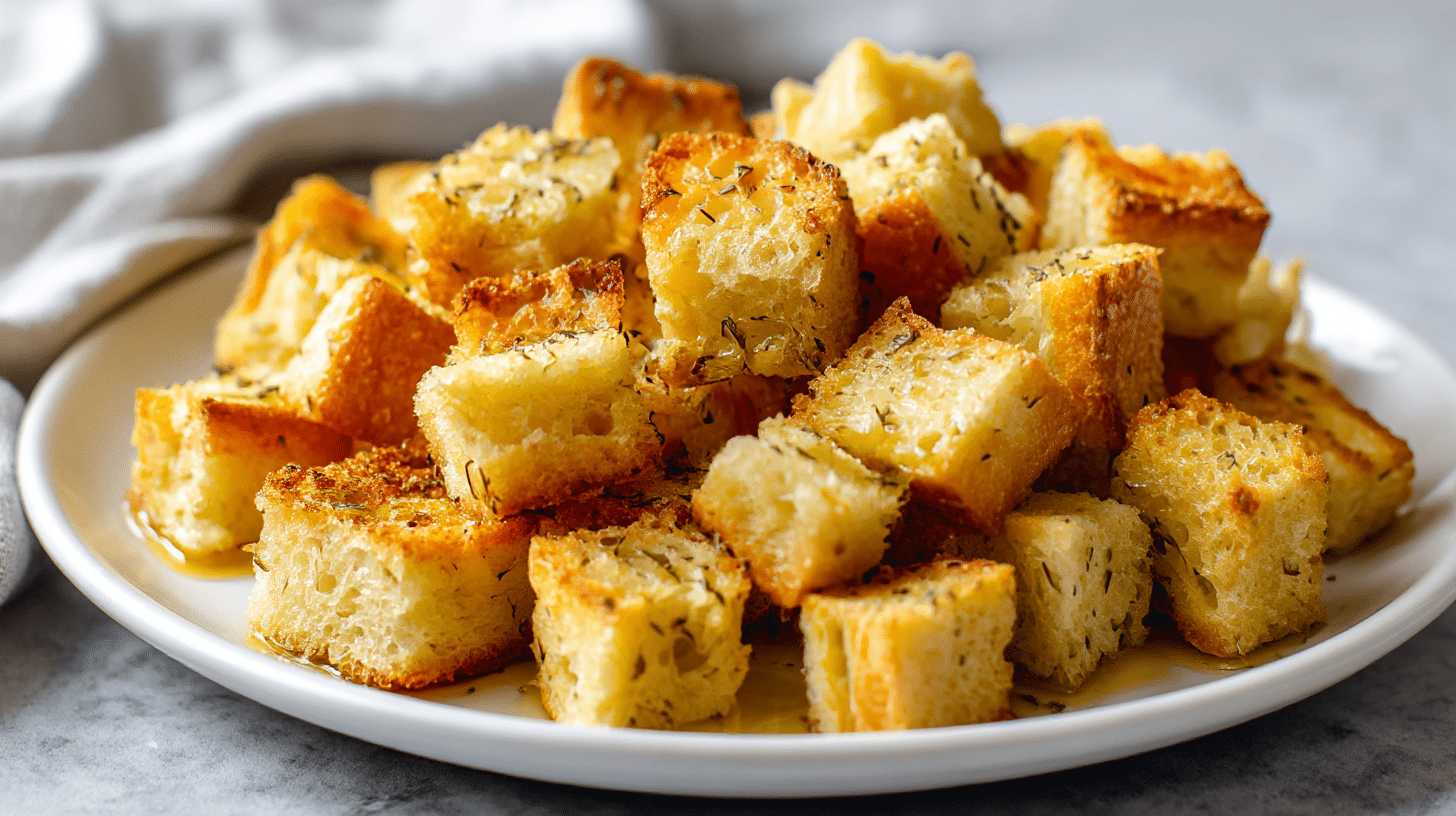 Czerstwa bulka air fryer na talerzu