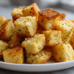 Pyszne grzanki z chleba airfryer gotowe do podania